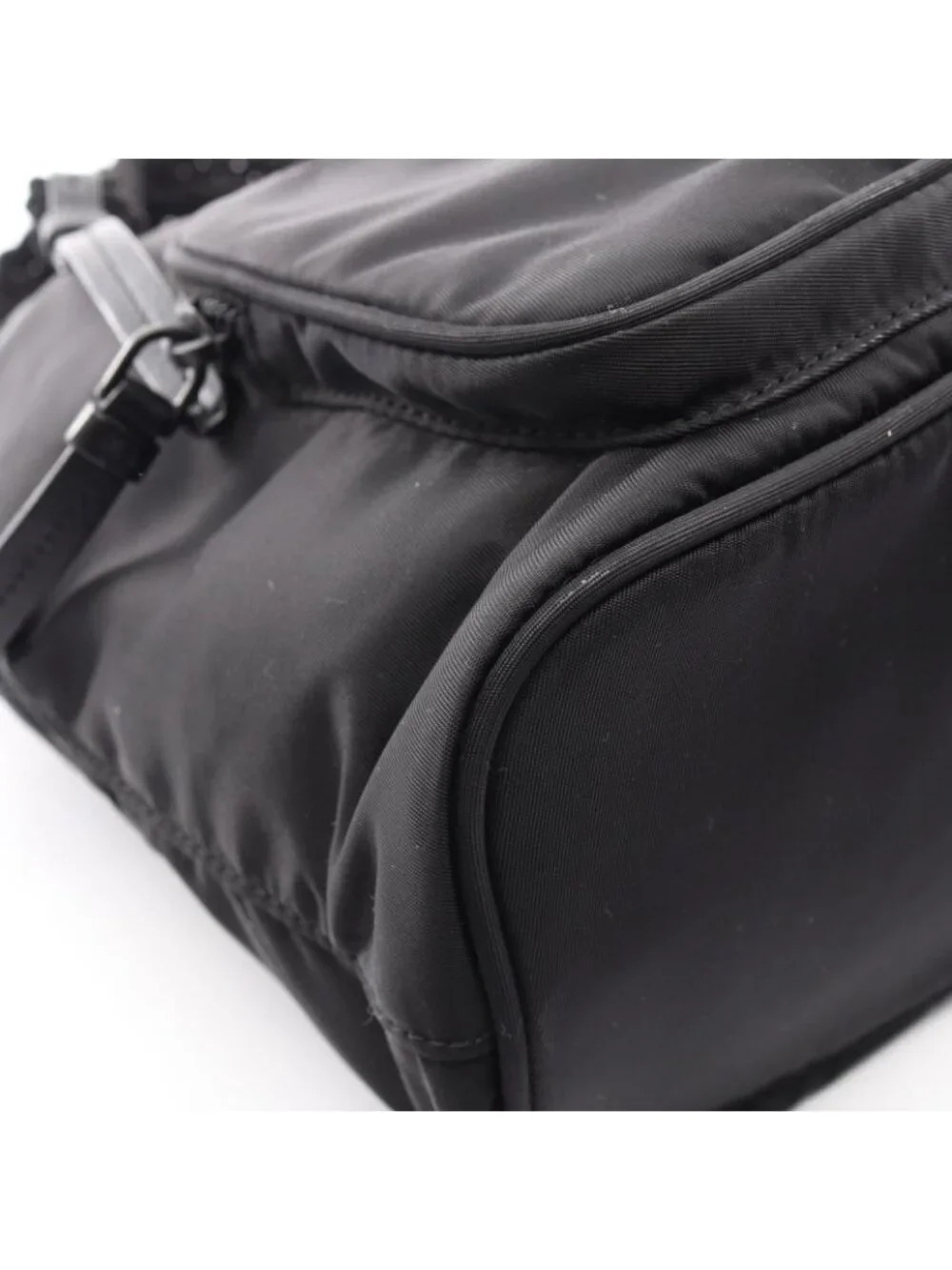 Prada Handbag Tessuto Passama 2-Way Black Nylon Tote